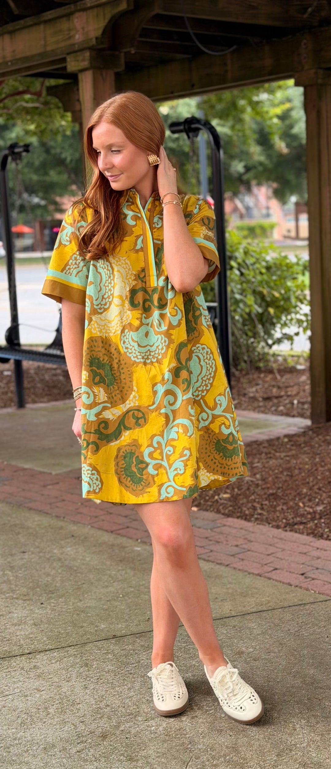 Saffron Scroll Dress
