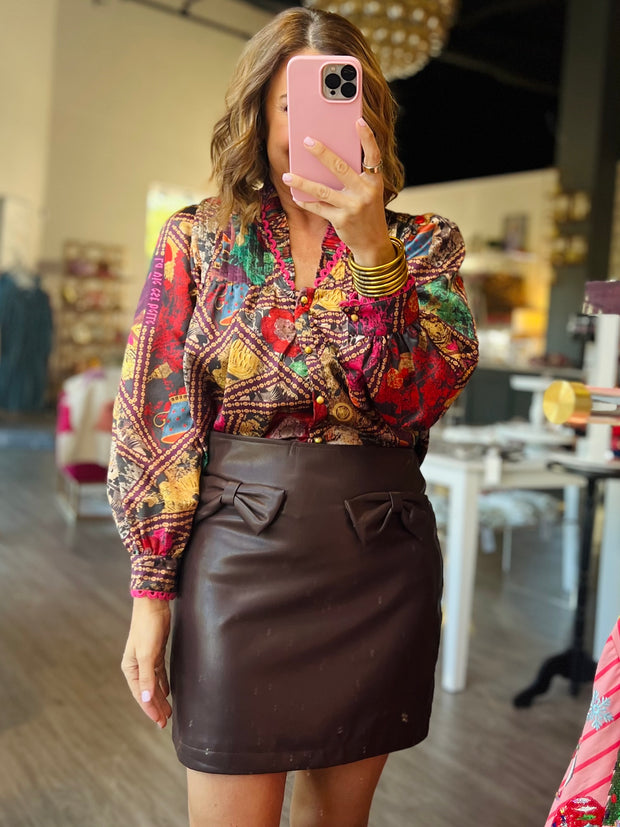 Bows & Wine Skirt