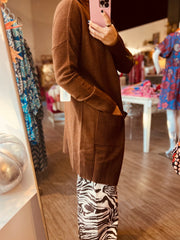 Gwyneth Long Cardigan | Espresso