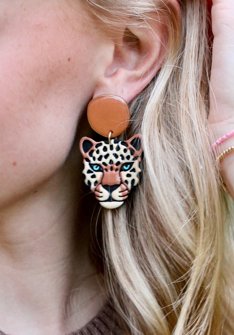 Lola the Leopard Earrings