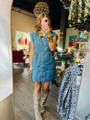Tate Denim Pocket Utility Dress