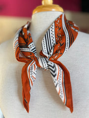 Round Here Scarf | Orange Equestrian