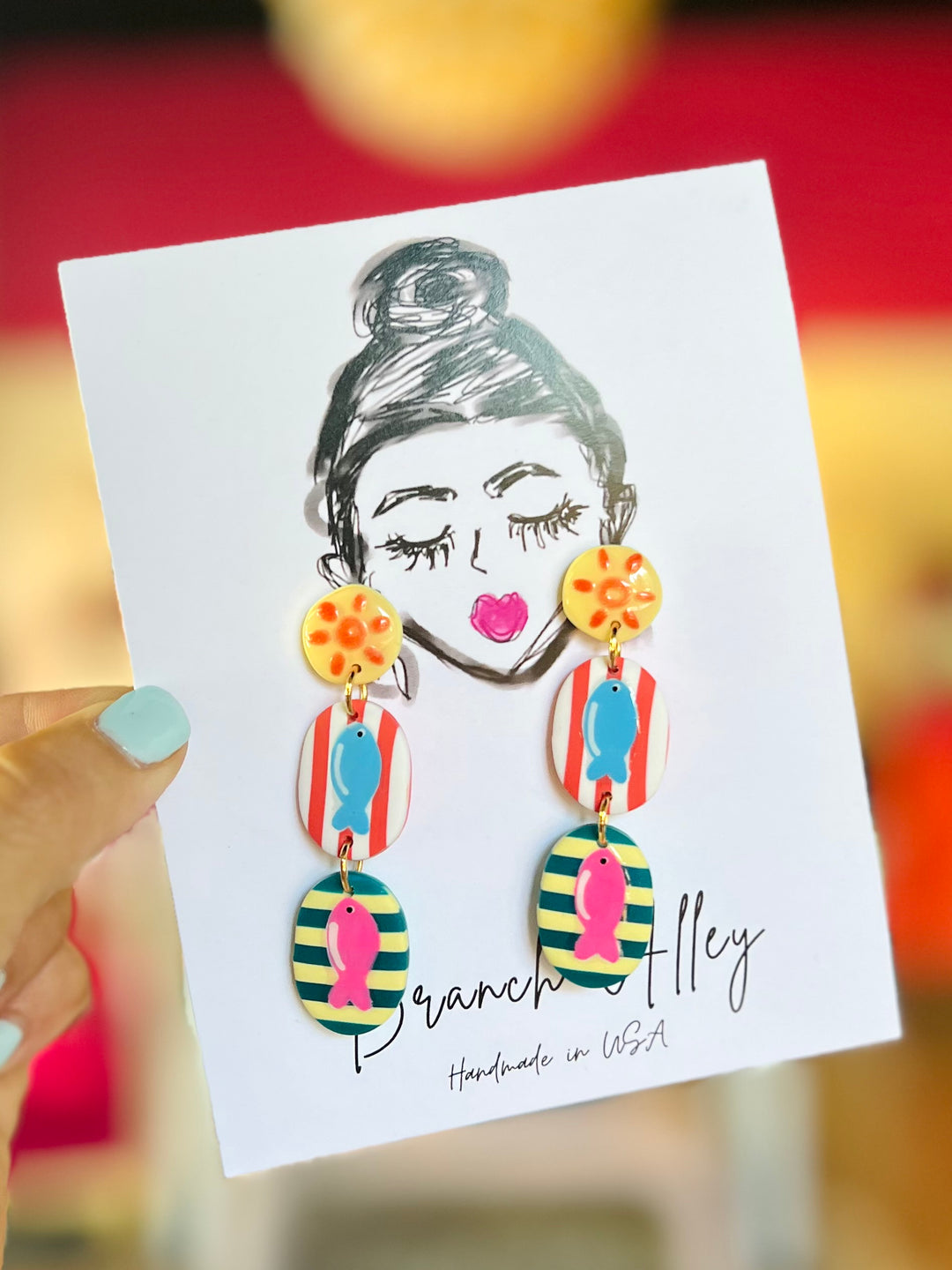 Sunny Sardines Earring