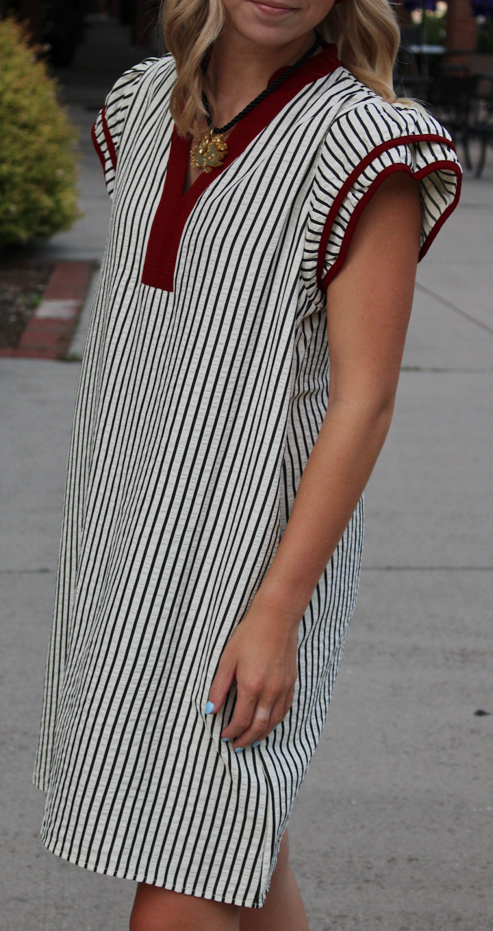 Under the Lights Dress | Garnet &amp; Black