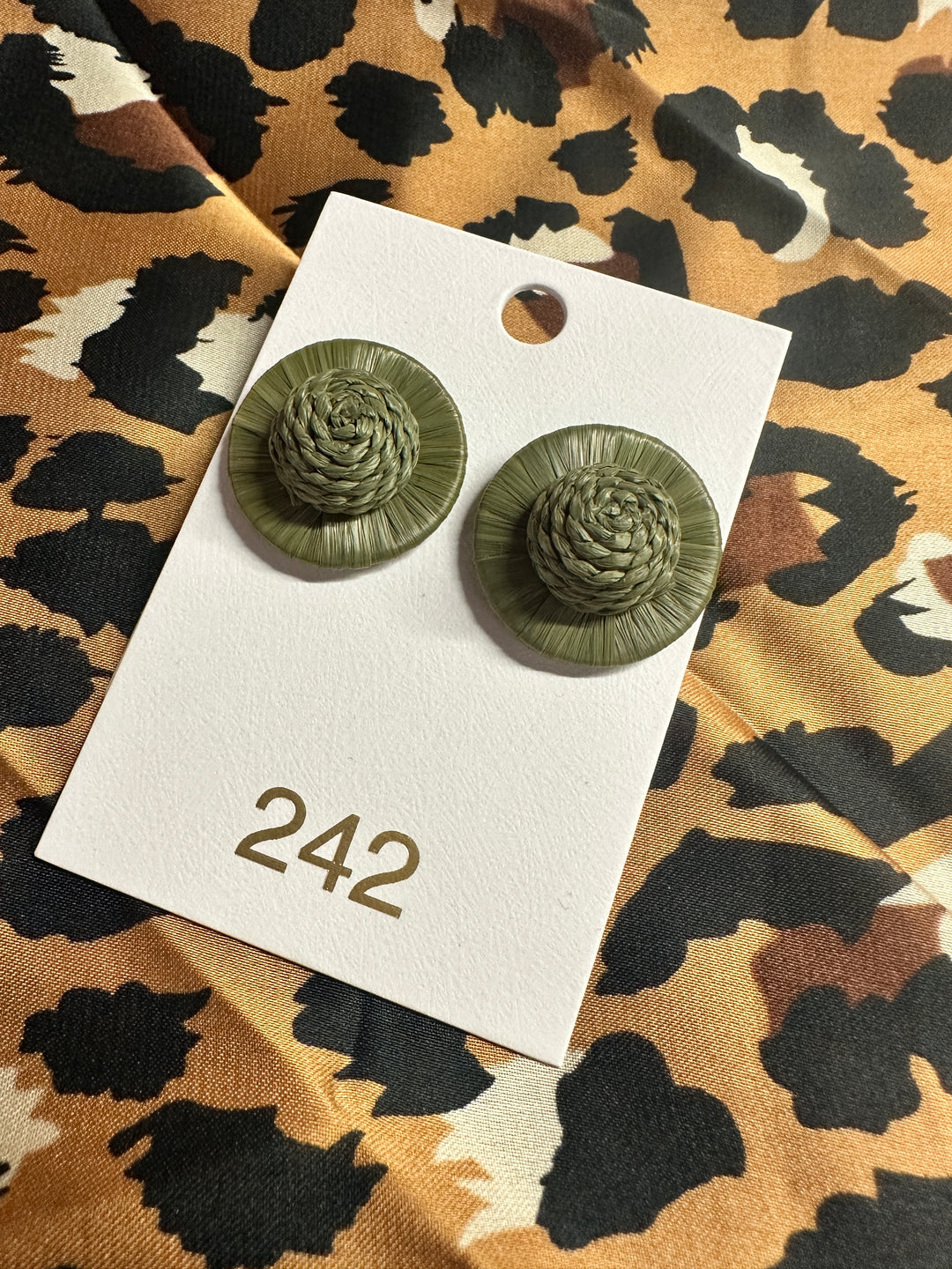 The Zadie Stud | Sage Green