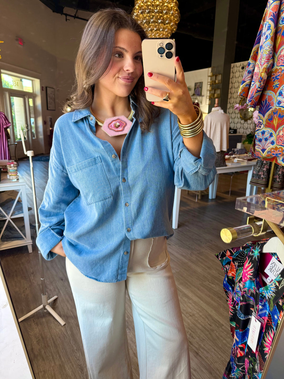 The Perfect Twill Button Up