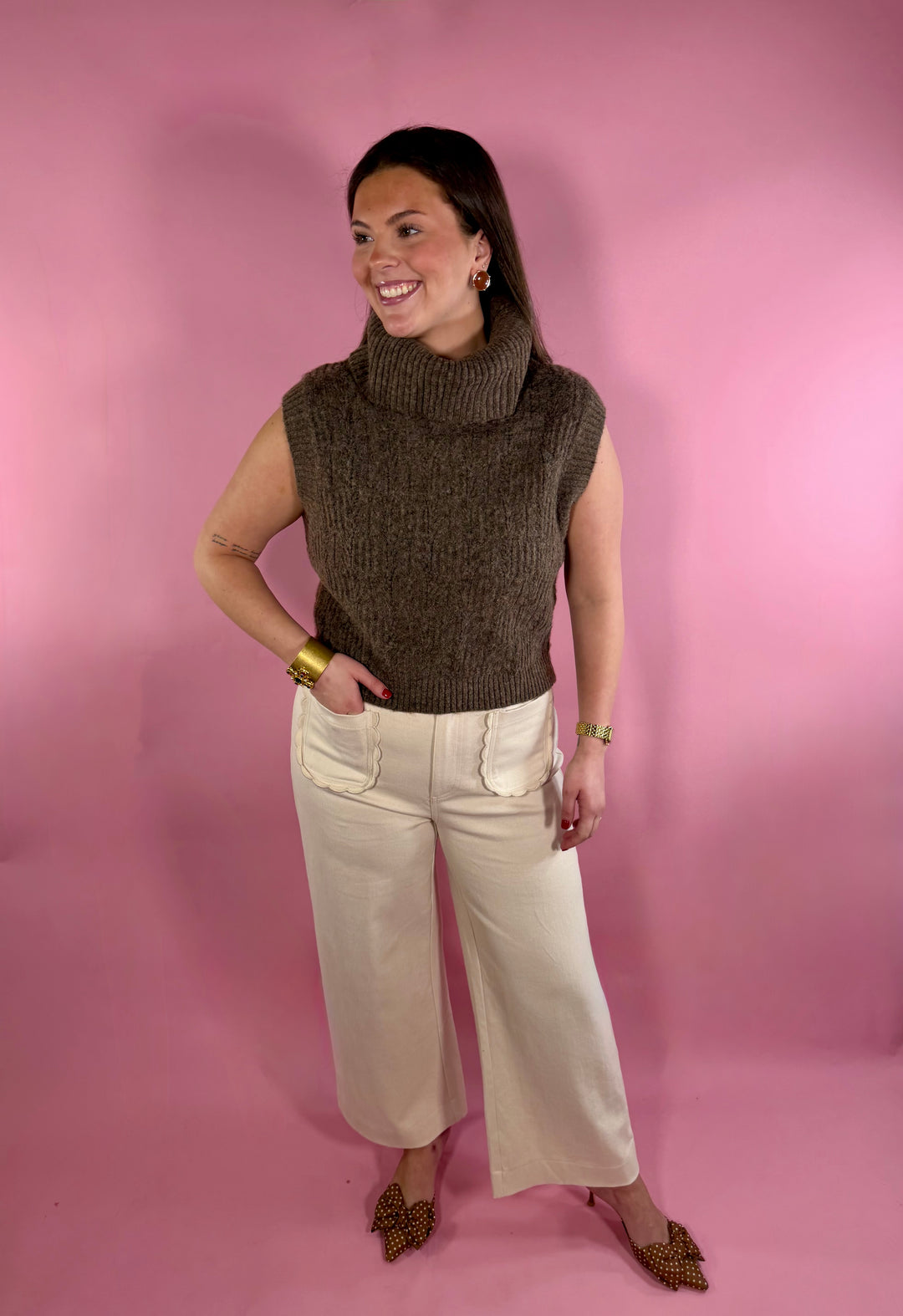 Marlene Top | Shitake Brown