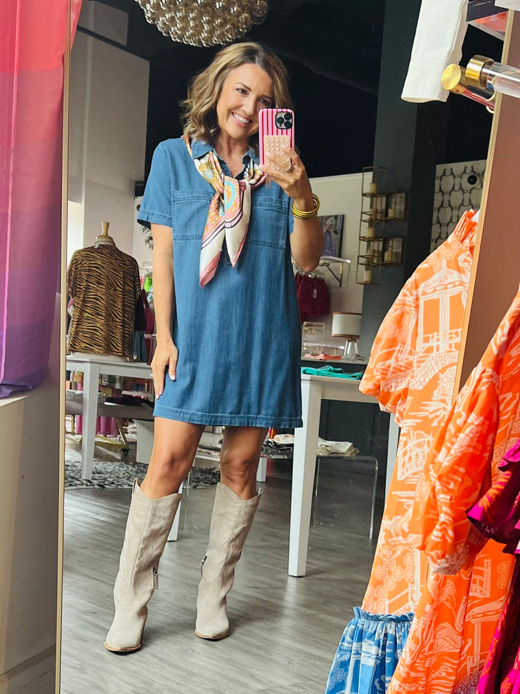 Authentic Denim Mini Dress