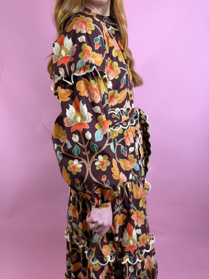 Amber Bloom Maxi Dress