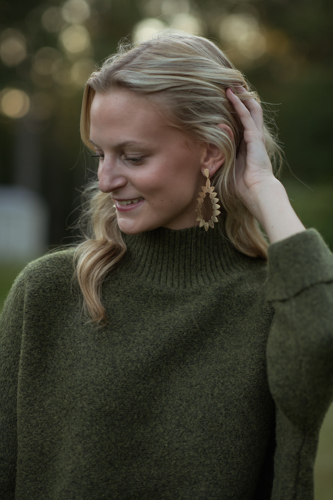 Sachi Aja Sweater | Olive Jade