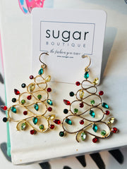 Jeweled Tree Earring