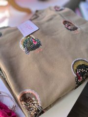 Olive Scattered Turkey Sweatshirt