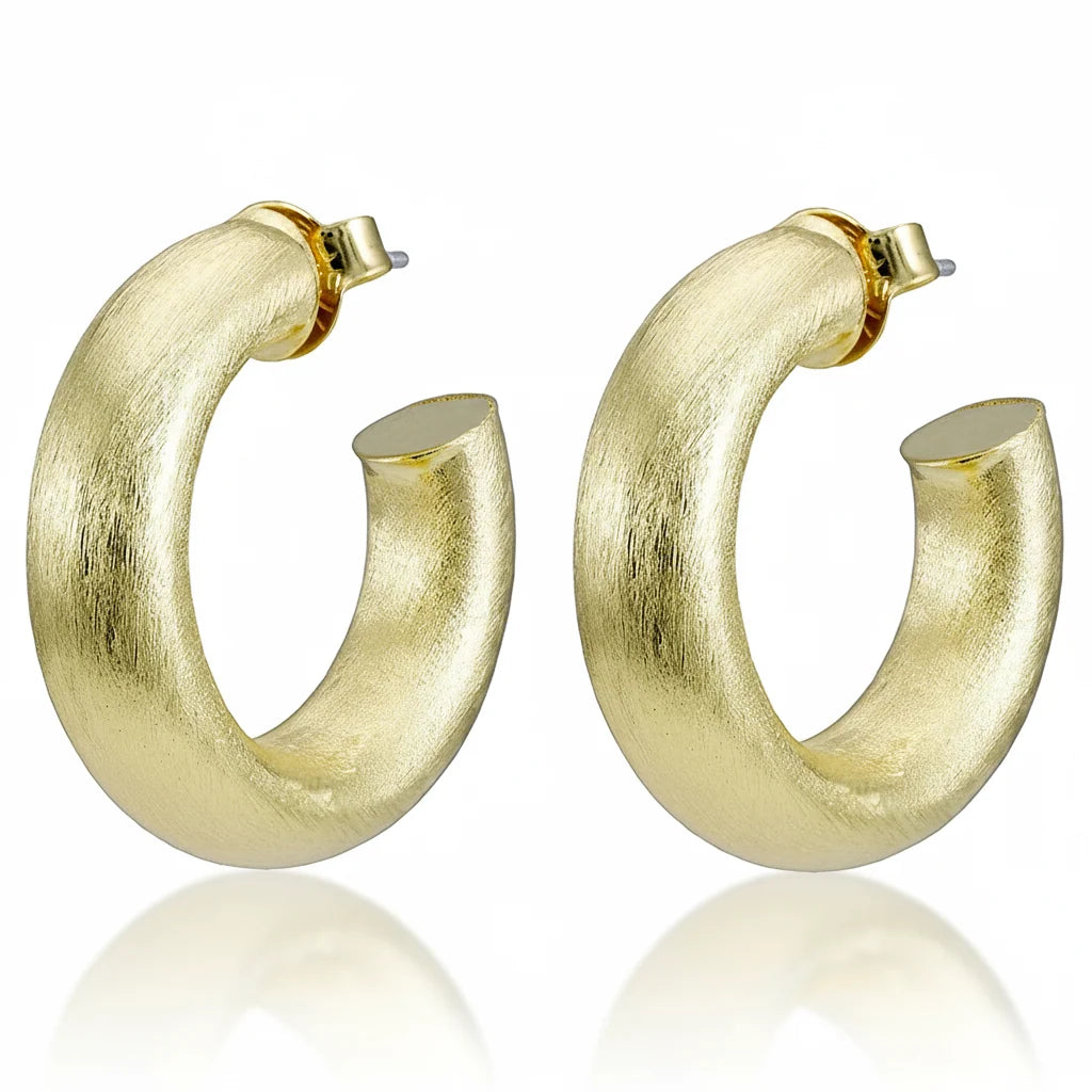 Small Chantal Hoops | Brushed