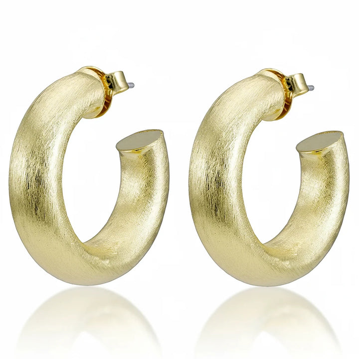 Small Chantal Hoops | Brushed