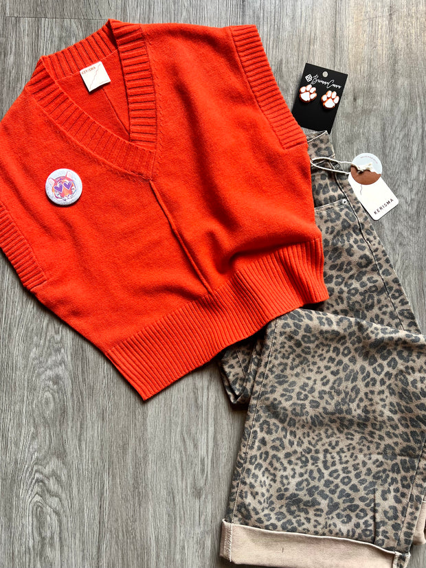 Gwyneth Vest | Orange Flame