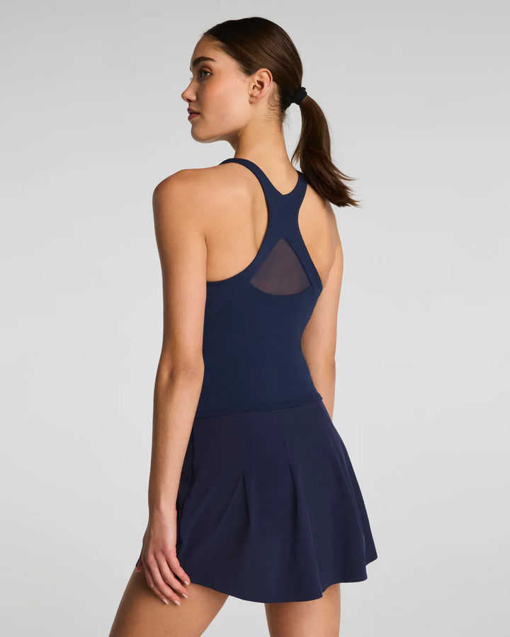 SPANX® GET MOVING V-NECK SHELF TANK | Timeless Navy