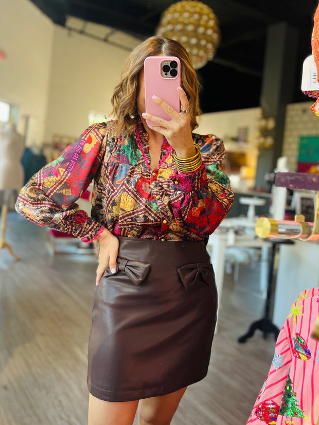 Bows & Wine Skirt