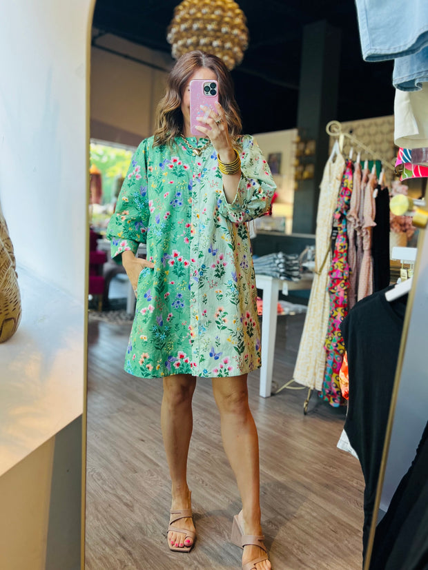 Paloma Dress | Mixed Botanical