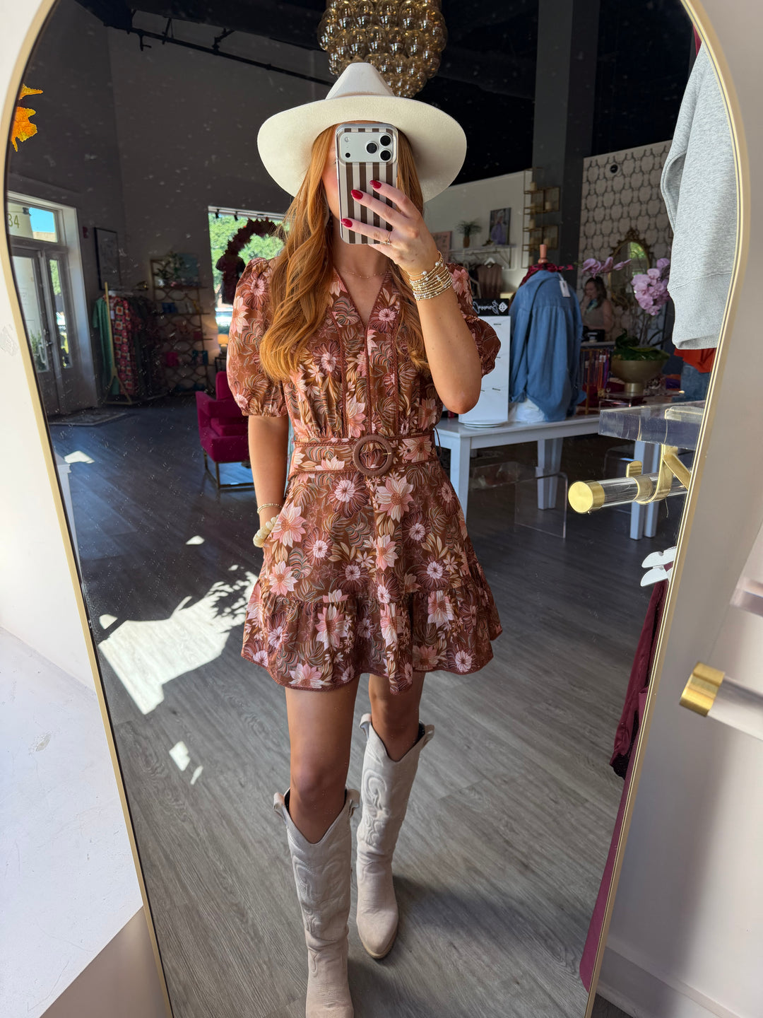 Josephine Belted Mini Dress