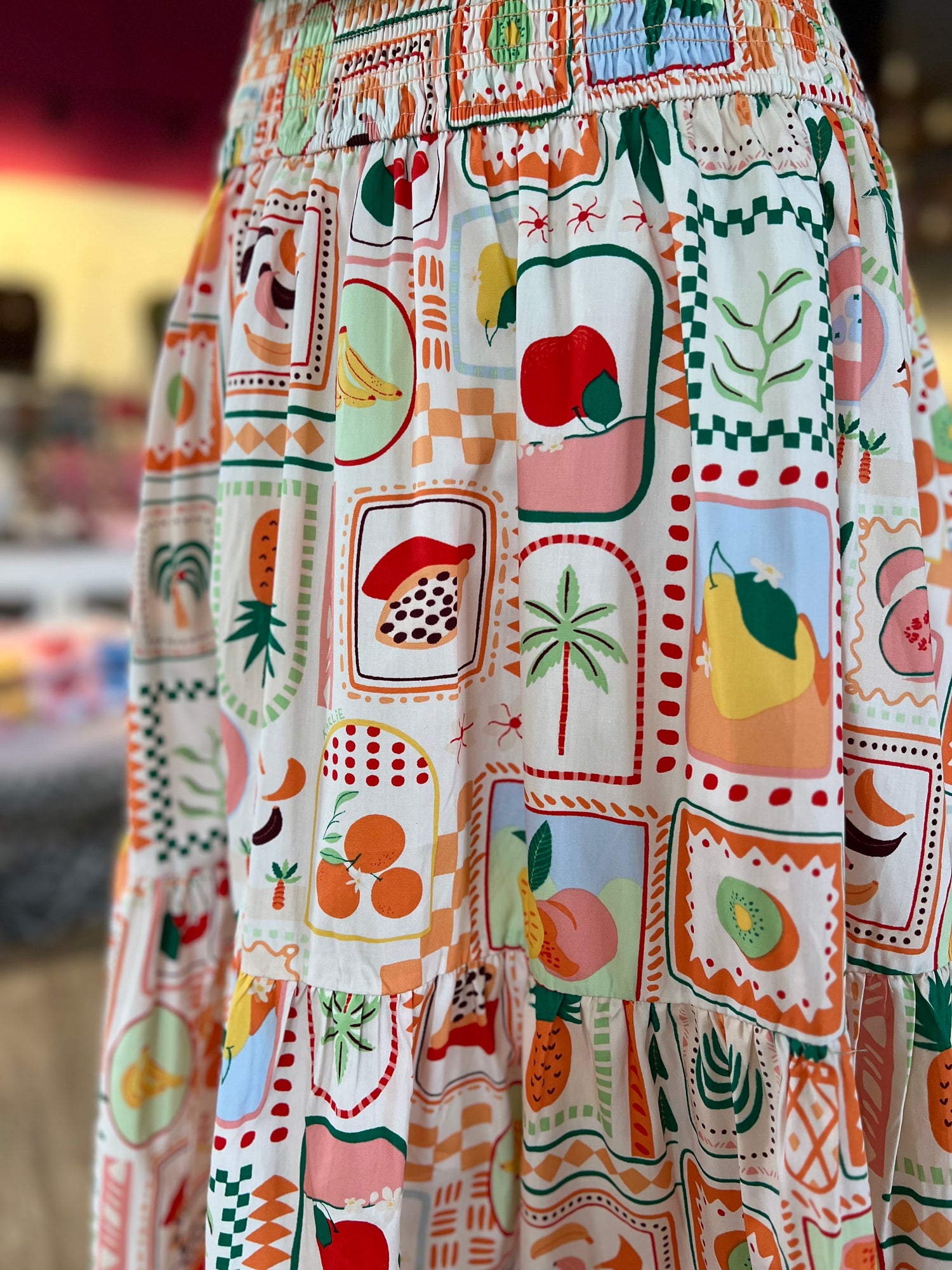 Harbour Island Smocked Maxi Skirt