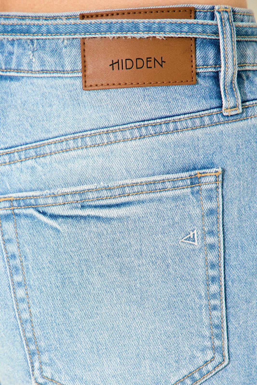 Tie Waist Denim Shorts