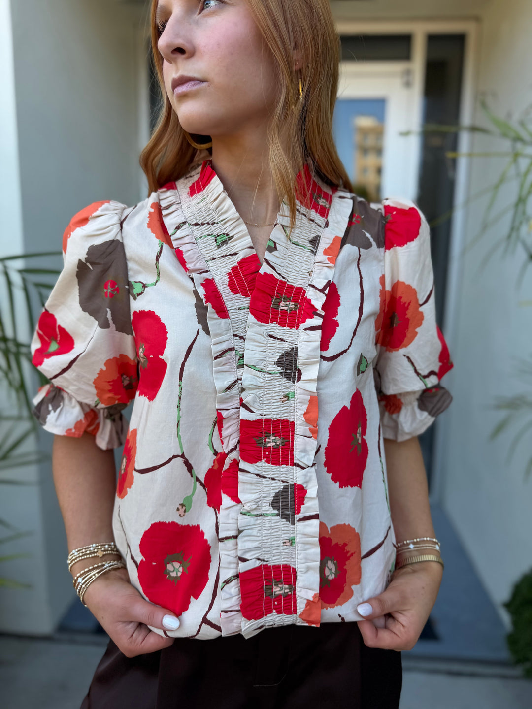 Lively Floral Blouse