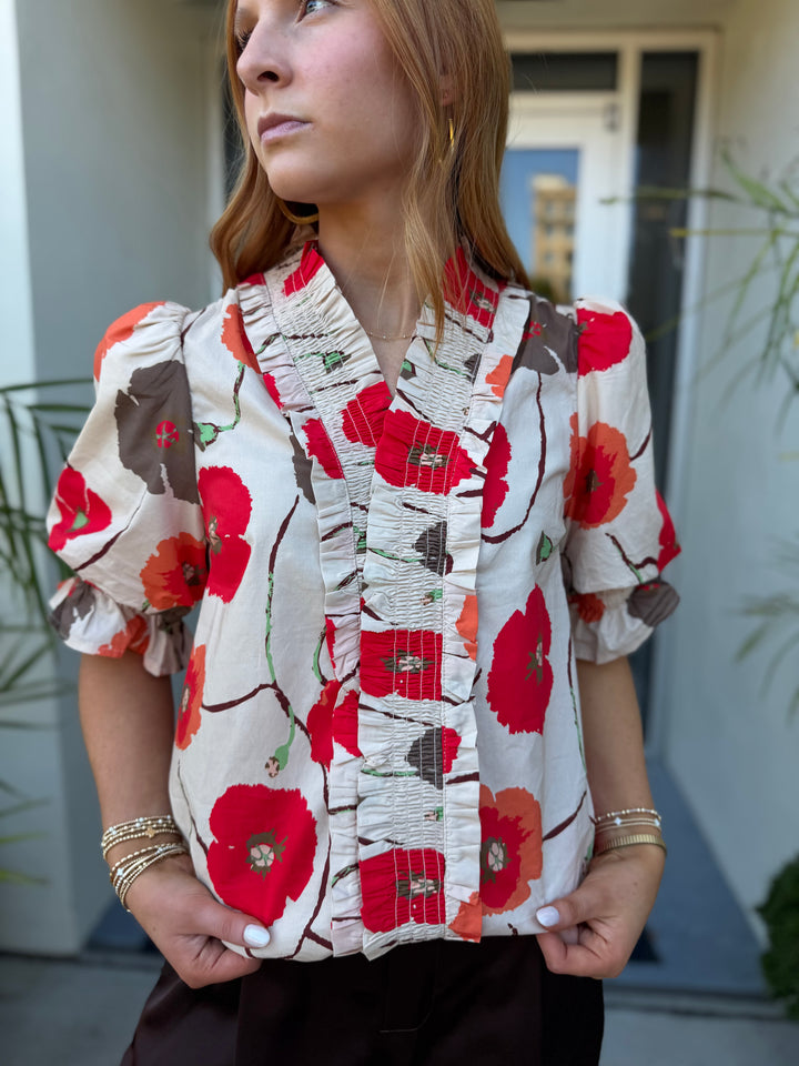 Lively Floral Blouse