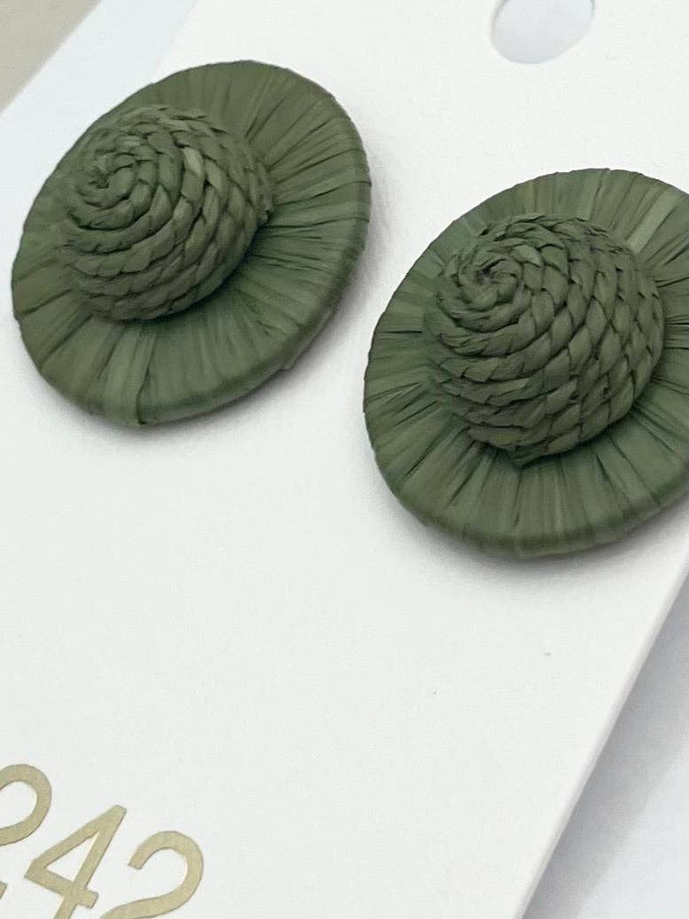 The Zadie Stud | Sage Green