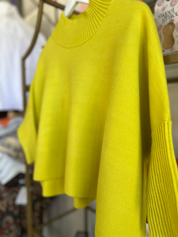 Aja Sweater | Lemon Drop Chartreuse
