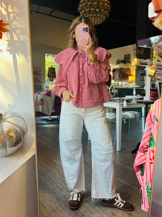 Apple Orchard Gingham Top