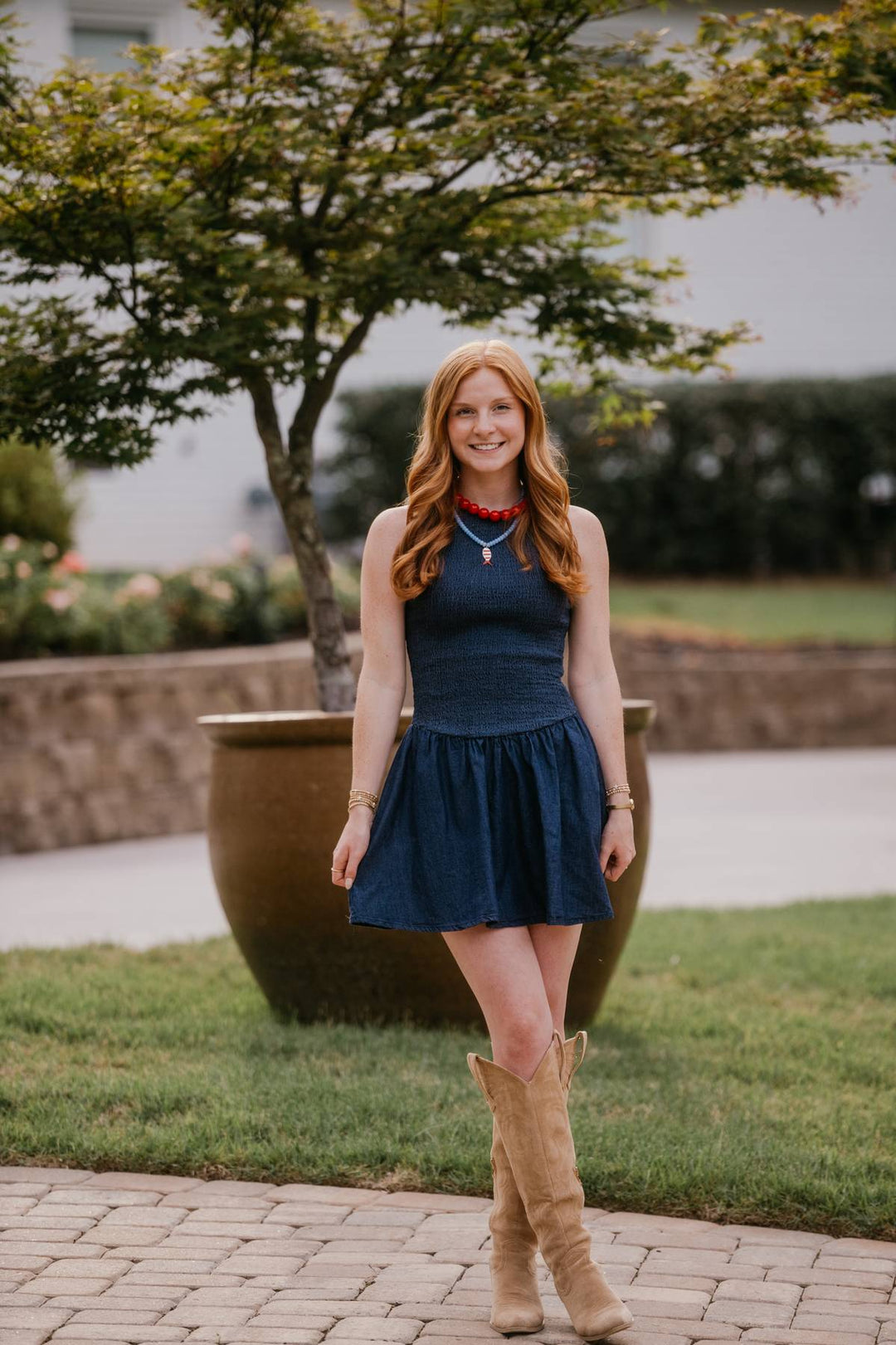 Maren Drop Waist Mini Dress