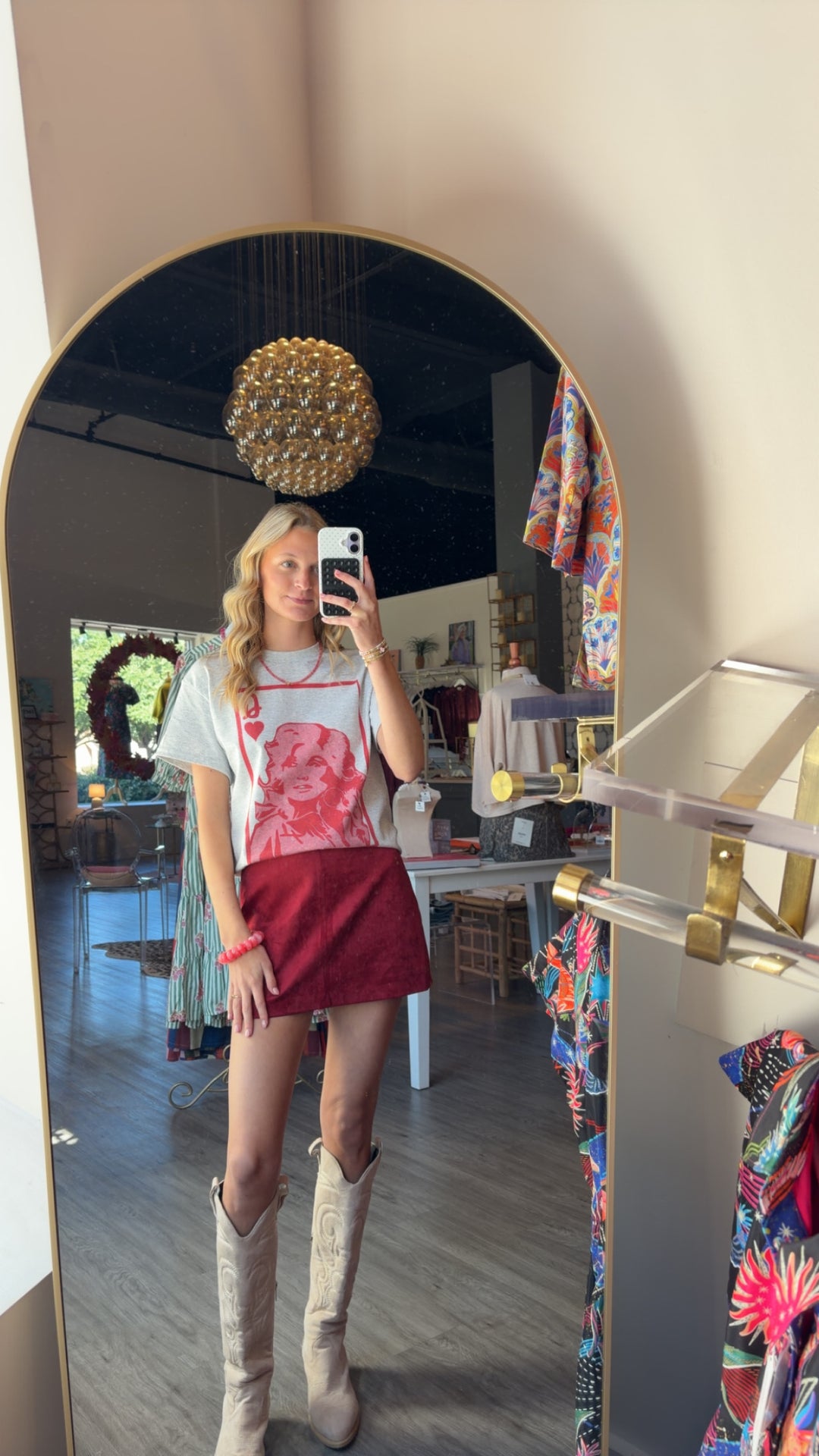 Scarlet Faux Suede Skirt