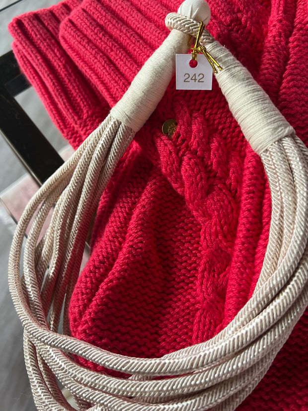 8 Strand Necklace | Ecru