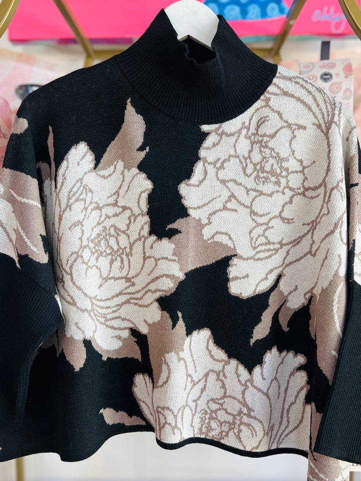 Peony Aja Sweater | Forbidden Black