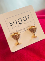 Pave Espresso Martini Stud