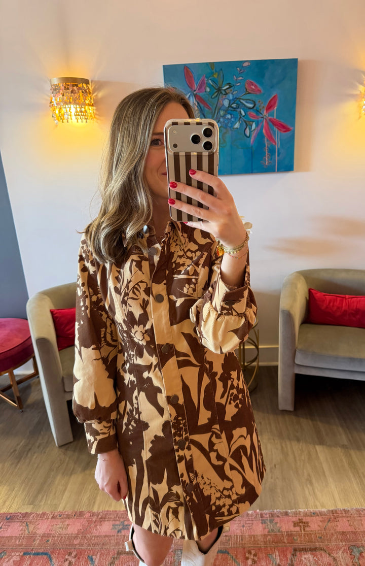 Harriet Dress - Sienna Shadow