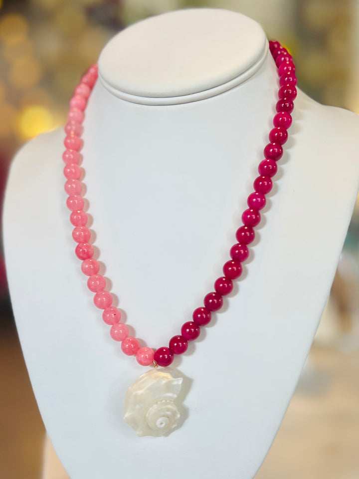 Pink Seashell Necklace