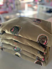 Olive Scattered Turkey Sweatshirt