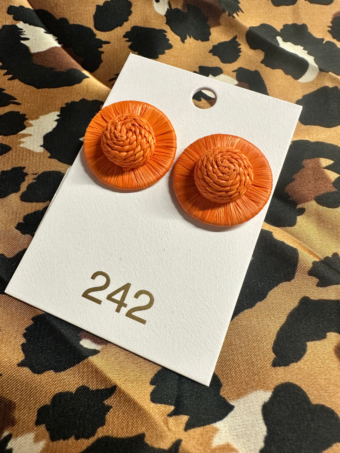 The Zadie Stud | Orange