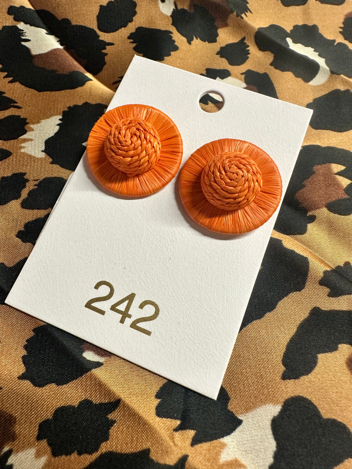 The Zadie Stud | Orange