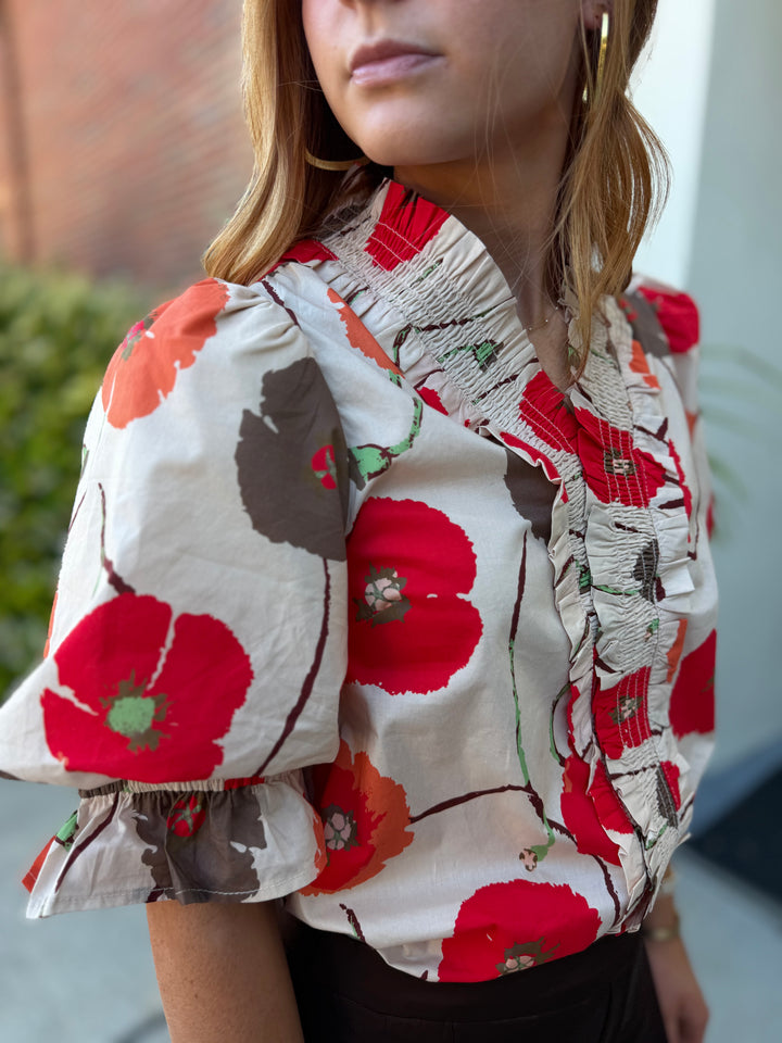 Lively Floral Blouse