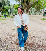 Lex Bomber Jacket | Sea Salt