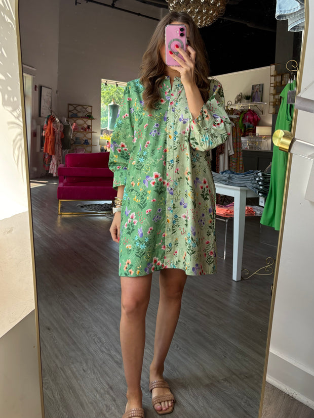 Paloma Dress | Mixed Botanical