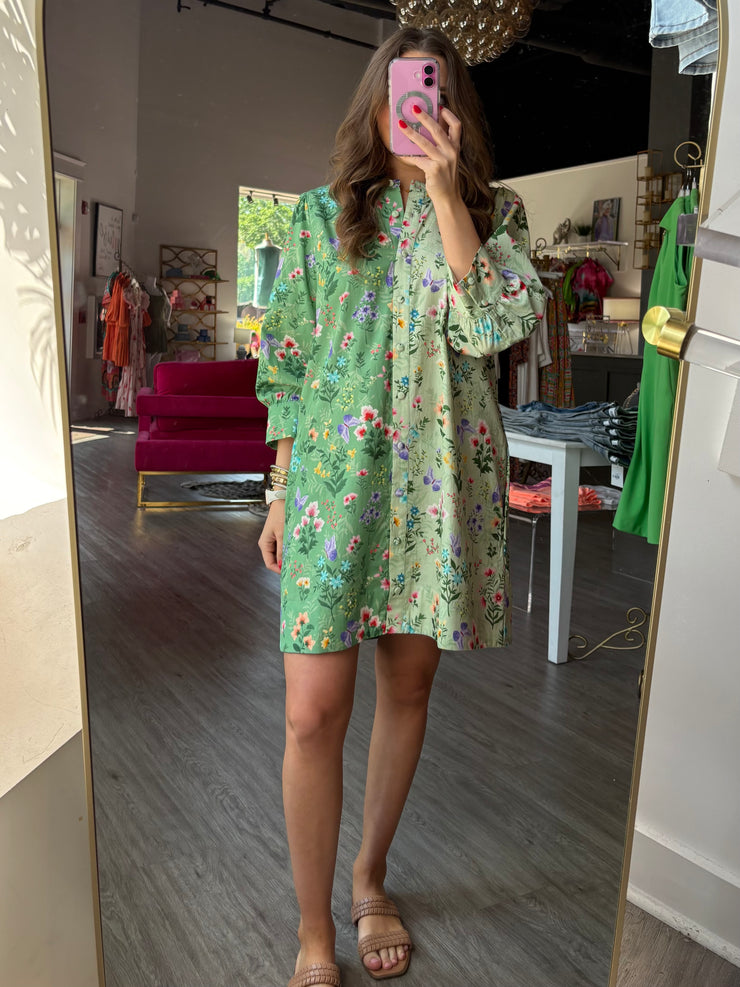 Paloma Dress | Mixed Botanical