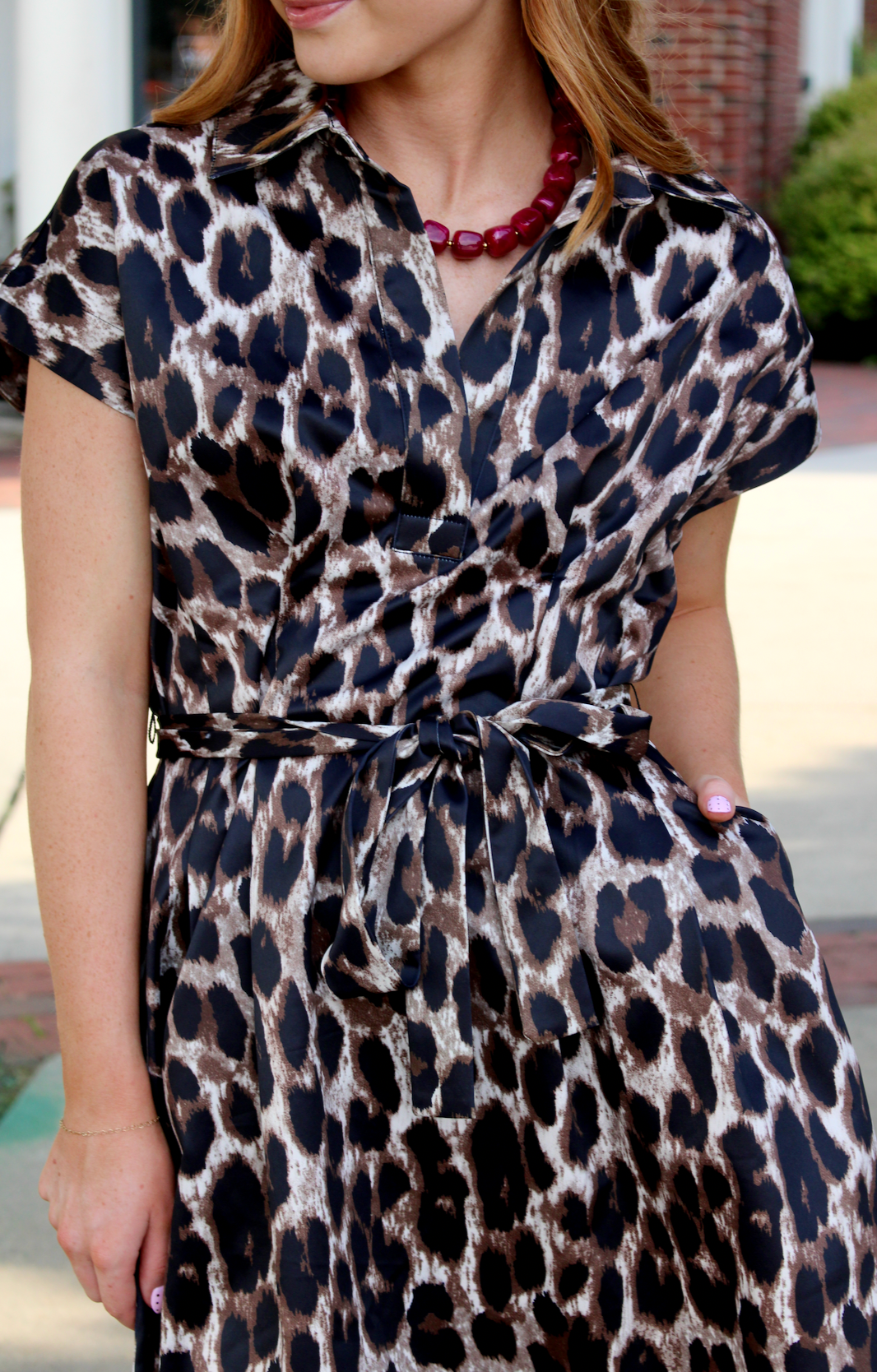 Fit &amp; Darts Dress | Leopard