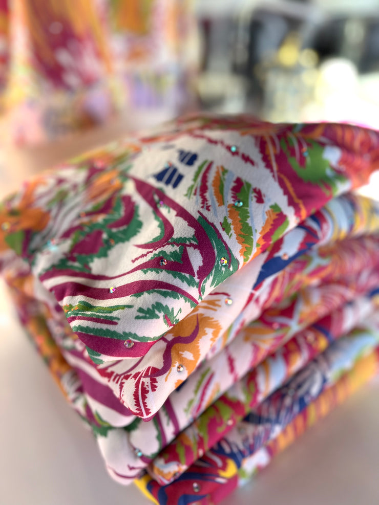 Rainbow Multi Abstract Tiger Sweatshirt