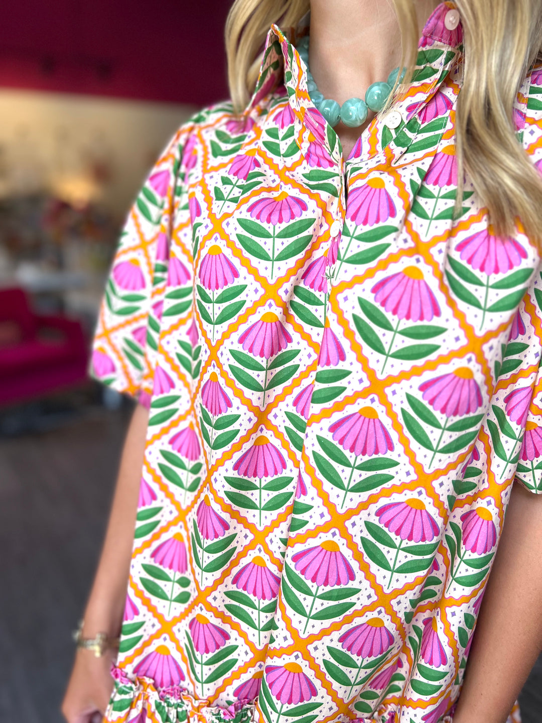 Beaufort Block Print Dress