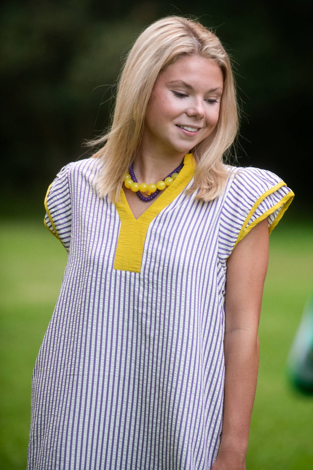 Under the Lights Dress | Purple &amp; Gold