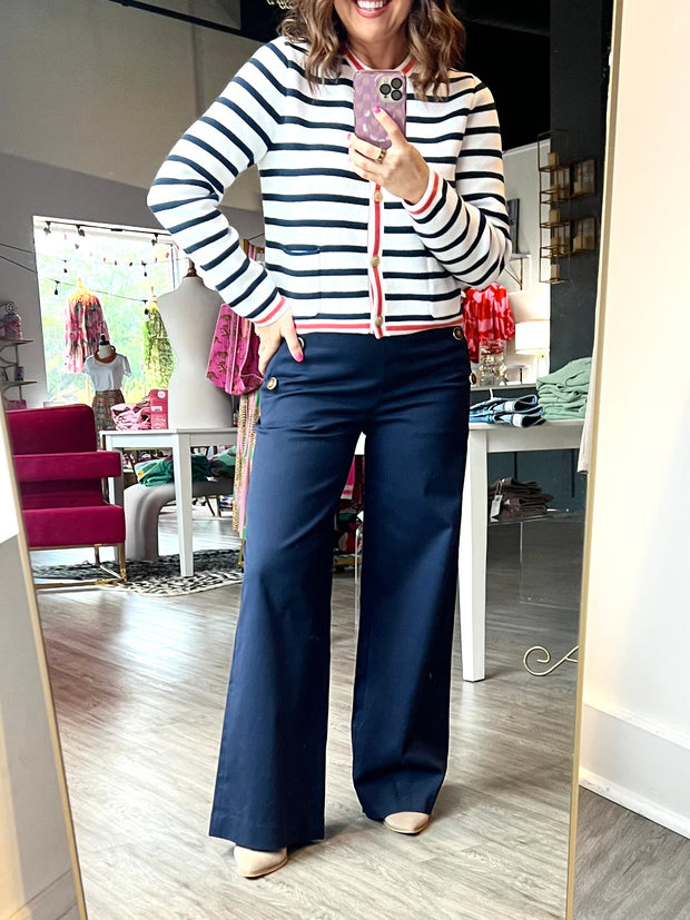 Thalia Sailor Pant | Navy