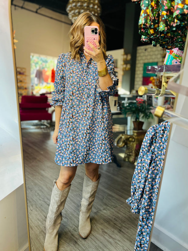 Denver Corduroy Dress | Blue Empire